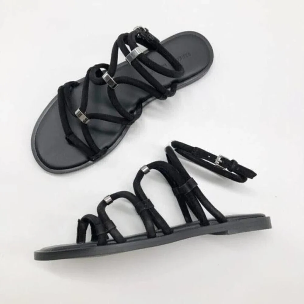 REBECCA MINKOFF Sarle Strappy Black Sandal